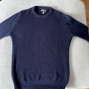 ASOS Navy Blue Textured Knit Sweater, Size M